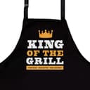 nomsum Kochschürze für Männer "King of the Grill" Schwarz Bild 2