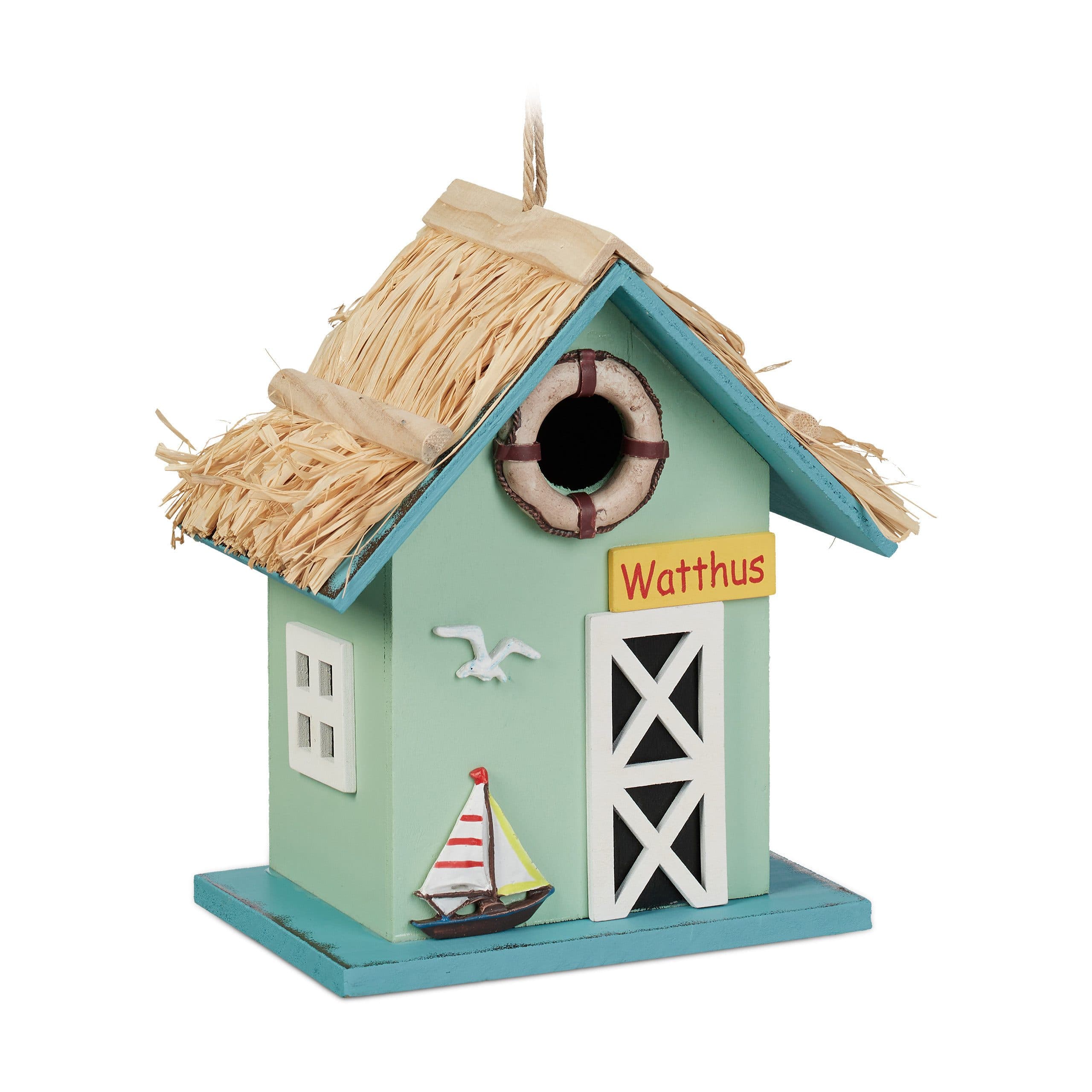RELAXDAYS Vogelhaus Deko Strandhausstil Bunt - Bild 2