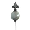 naninoa Gartenstecker Metall Grau Französische Lilie 80cm Bild 2