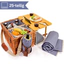 SÄNGER Picknickkorb Borkum Set 25-tlg. Weide Braun Bild 2