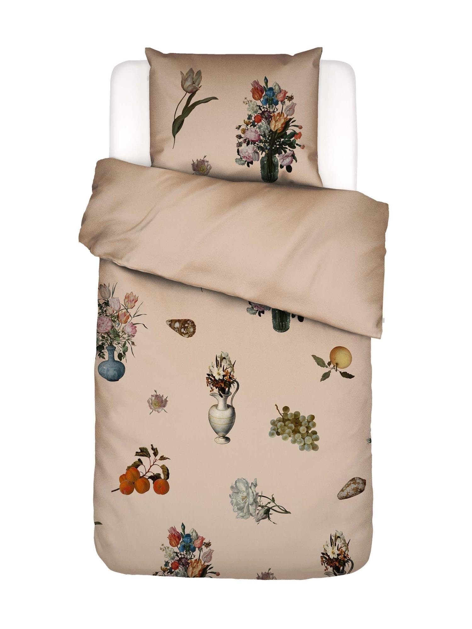 Essenza Bettwäsche Amadee Satin 2-teilig Floral Muster Beige - Bild 2