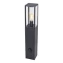 QAZQA Außen-Stehlampe Charlois Schwarz Aluminium E27 Bild 2