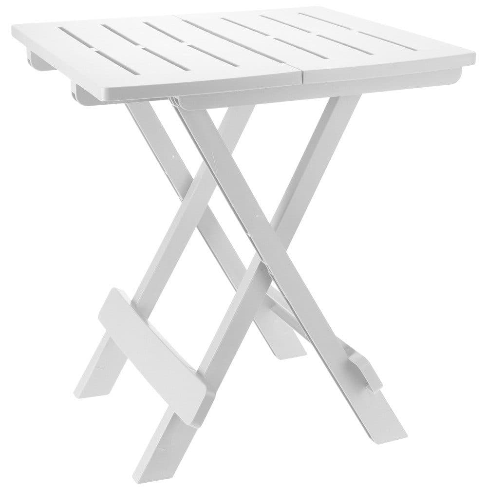 Progarden Campingtisch Beistelltisch Kunststoff Weiß Klapptisch - Bild 2