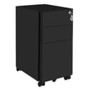 SONGMICS Aktenschrank Rollcontainer Stahl Büroschrank mit Rollen Bild 2