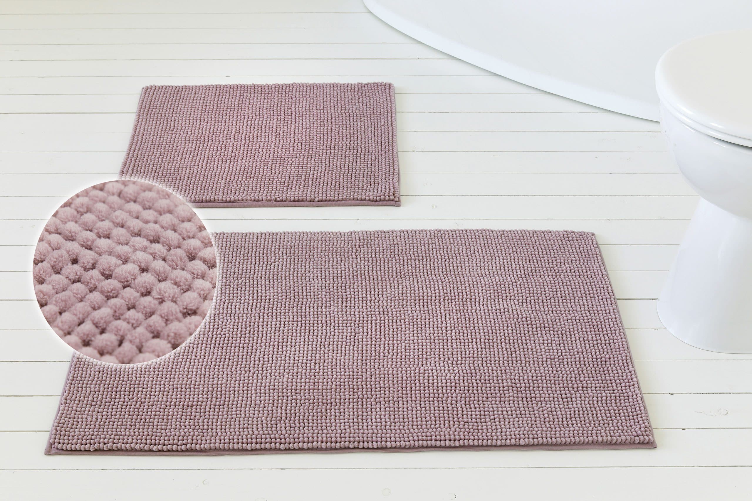 OTTO home Badematte Kaelan Rosa Chenille Rutschhemmend - Bild 2