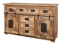 Massivmoebel24 Sideboard RAILWAY Eiche Massivholz Industrial Design Bild 2