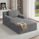 Aivermeil Cloud-Sofa 160cm Schlafsofa Kordstoff Grau Schwarz Beige Bild 2