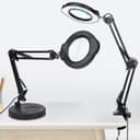 VIVIHEYDAY Lupenlampe 10X LED mit Licht und Ständer Schwarz/Weiß Bild 2
