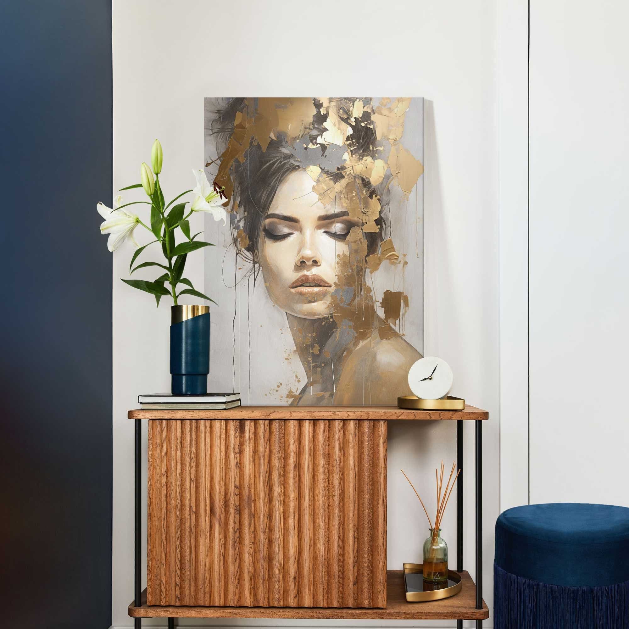 Leinwandbild REINDERS Chique Gold Gold - Bild 2