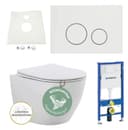 Geberit Tiefspül-WC Geberit Vorwandelement RIVA WC Hygiene-Spülung Komplettset Wandmontage Bild 2