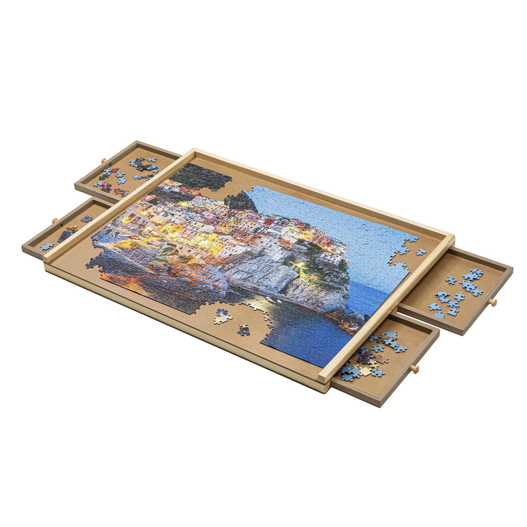 Bambelaa! Puzzletisch 1000 Teile Holz mit 4 Schubladen - Bild 2