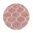 Villa Möbel Teppich Salaro Rund Rosa Skandinavisch Hochflor Bild 2