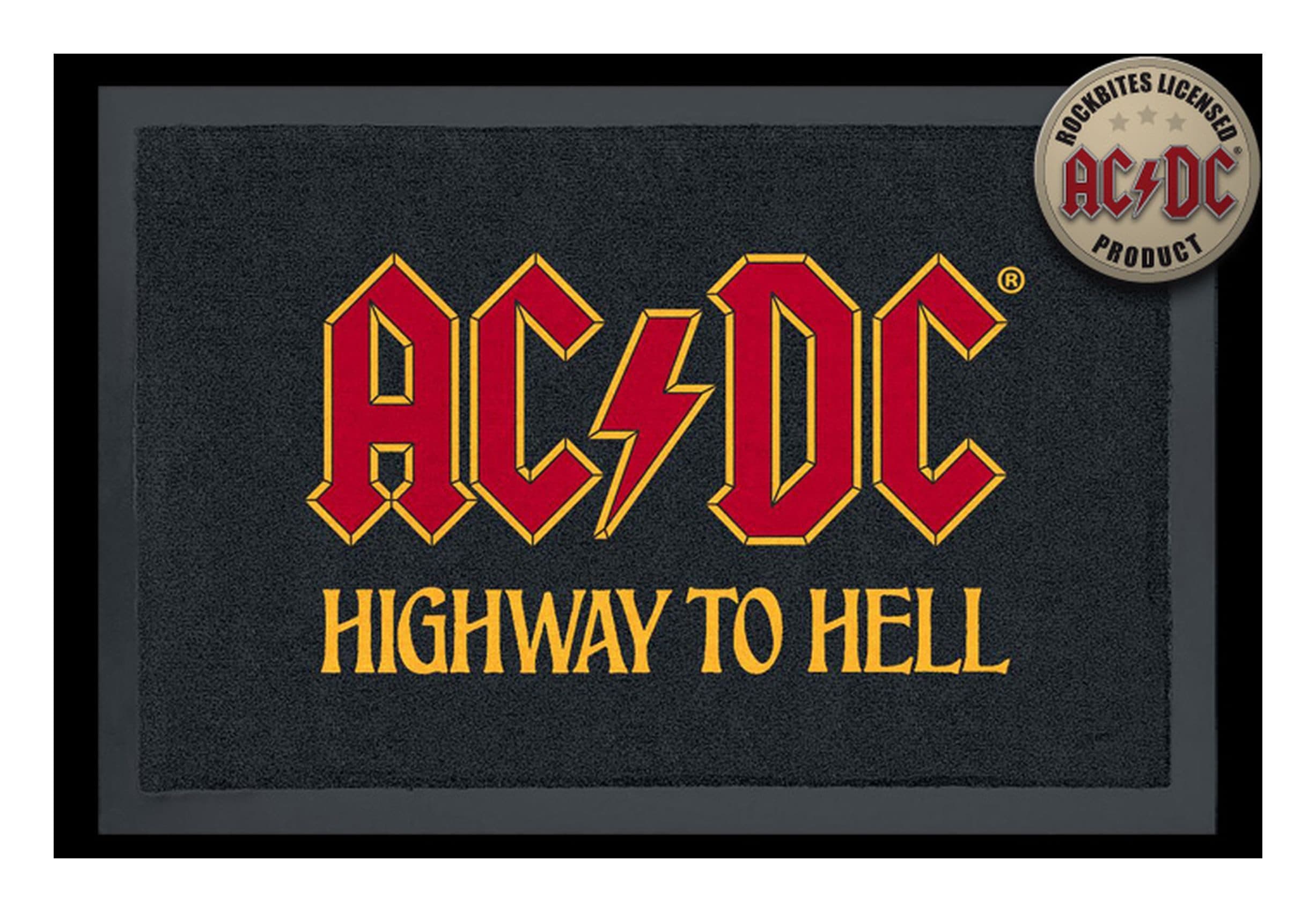 Rockbites Fußmatte AC/DC Highway To Hell Schwarz