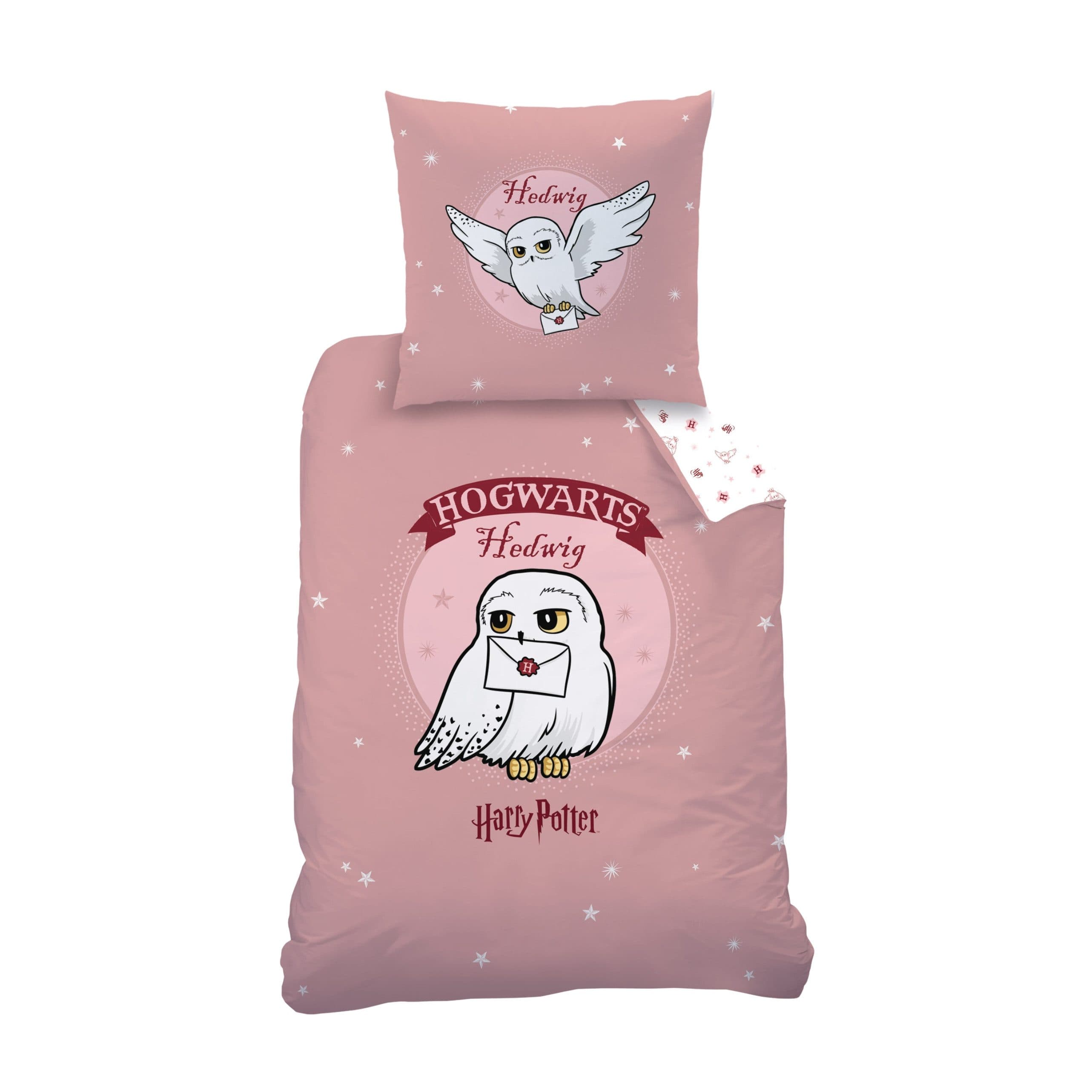 MTOnlinehandel Harry Potter Bettwäsche Fly Hedwig Rosa Weiß 100% Baumwolle - Bild 2