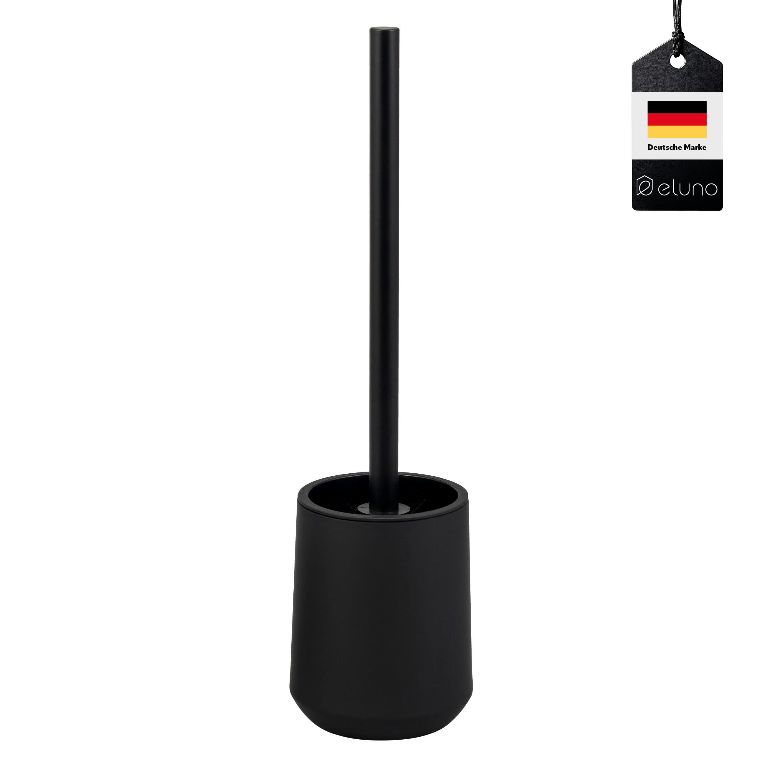 eluno WC-Garnitur WC-Bürste inkl. 1x Ersatzbürstenkopf, Kunststoff, Schwarz - Bild 2