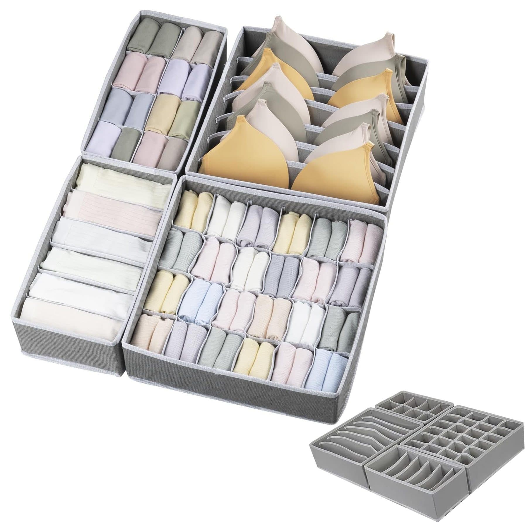 Keyura Aufbewahrungsbox 8-tlg. Grau - Bild 2
