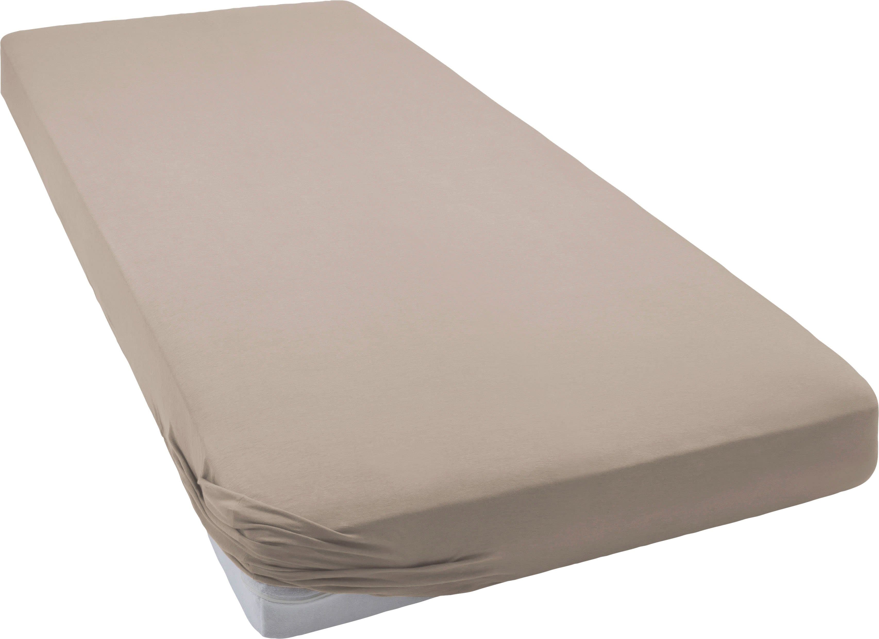 bellana Spannbettlaken Jersey Grau Taupe Faltenfrei - Bild 2