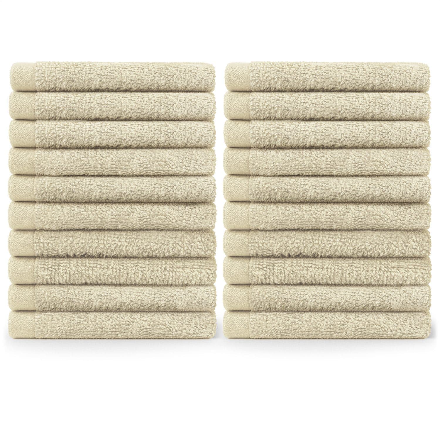 Blumtal Gästehandtücher 30x30cm 100% Baumwolle Beige Frottee - Bild 2