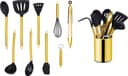 ECHTWERK Küchenorganizer-Set 10-tlg. Gold Edelstahl Silikon Bild 2