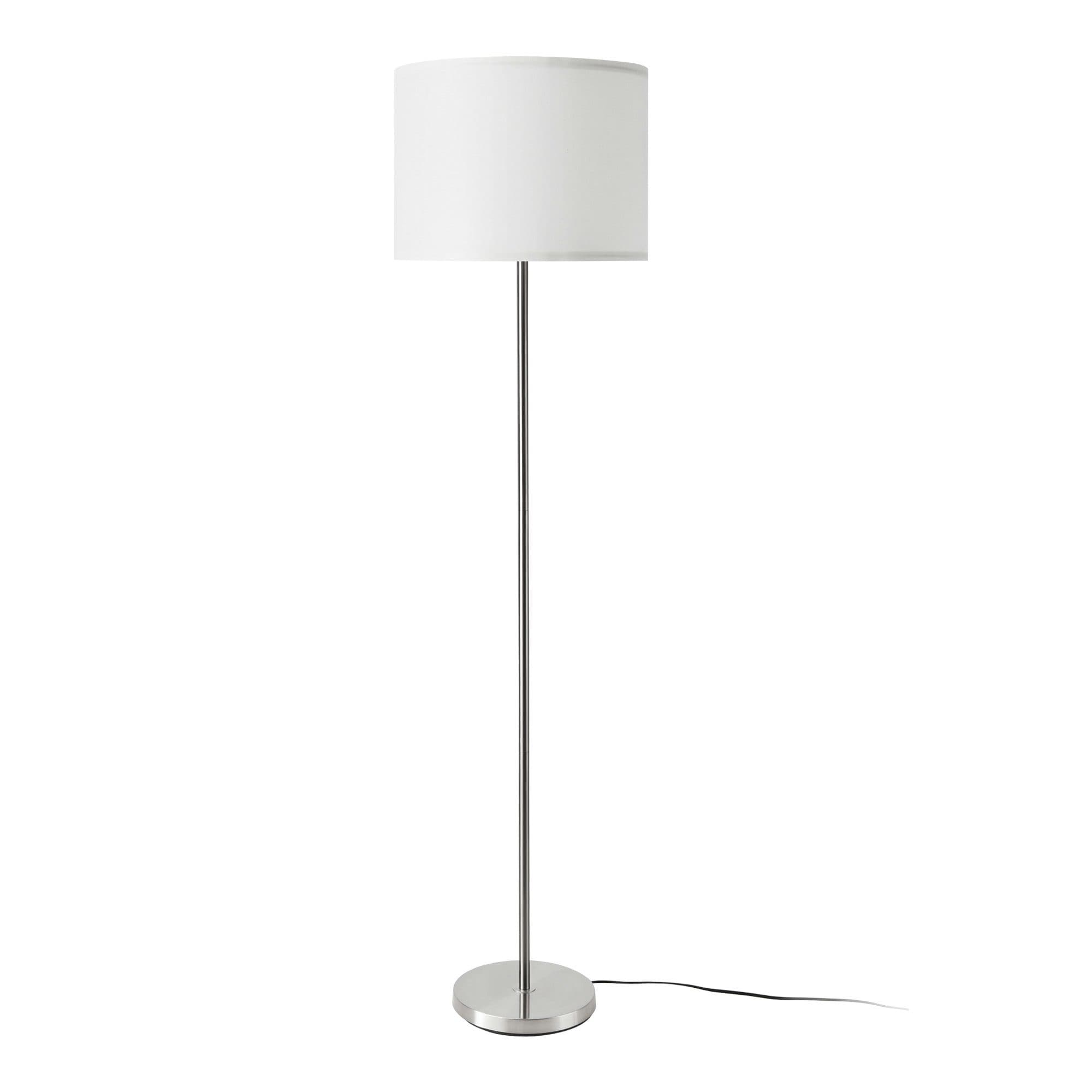 lux.pro Stehlampe Tamworth Silber Weiß E27 Modern - Bild 2