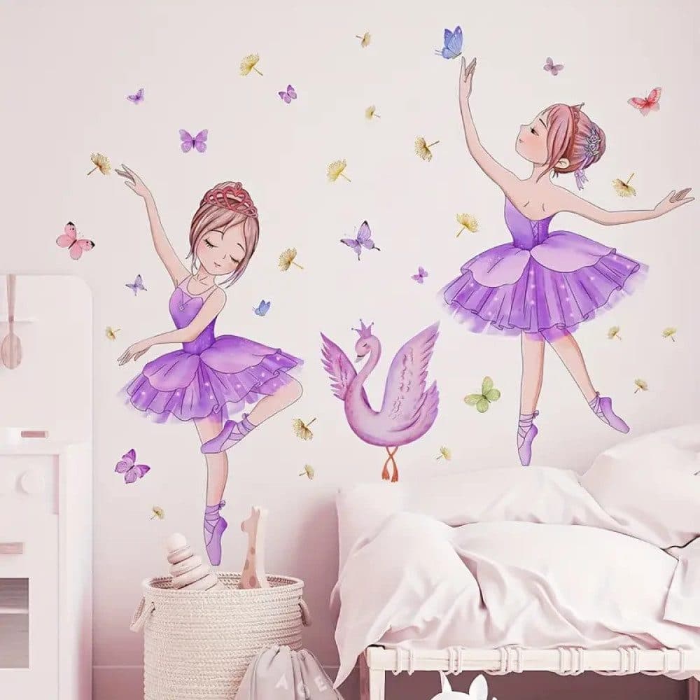 Montegoni Wandsticker Ballett Mädchen & Schmetterlinge Prinzessin Schwan - Bild 2