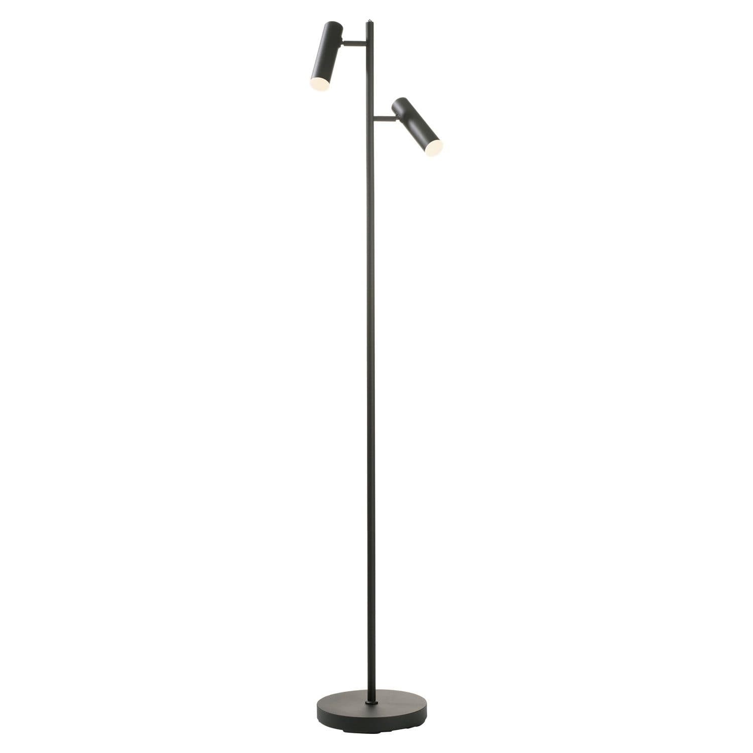 casa NOVA LED Stehlampe FOX Schwarz 2-flammig Dimmbar