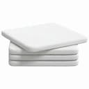 vidaXL Sitzkissen 4 Stück Weiß Stoff 40x40 cm Bild 2