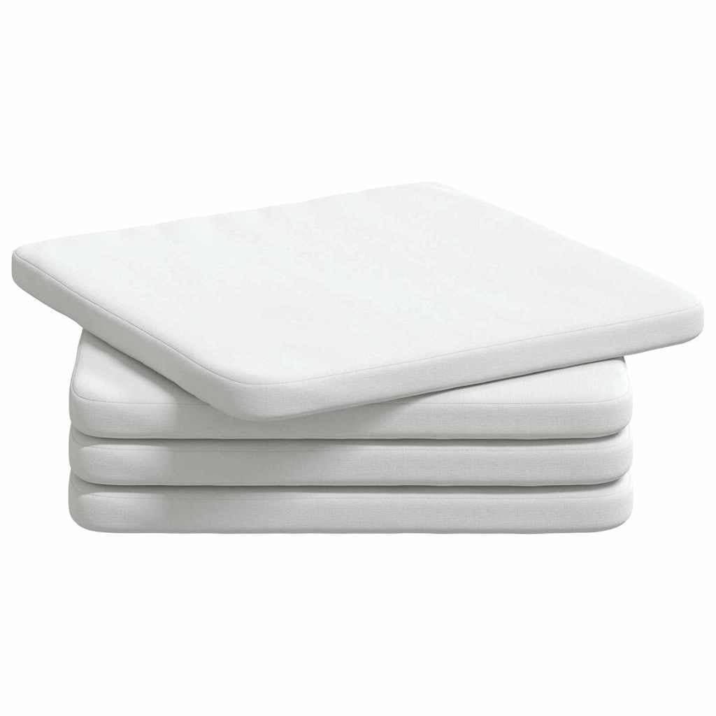 vidaXL Sitzkissen 4 Stück Weiß Stoff 40x40 cm - Bild 2
