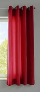 Gardinenbox Vorhang Bordeaux Blickdicht Microfaser Ösen Bild 2