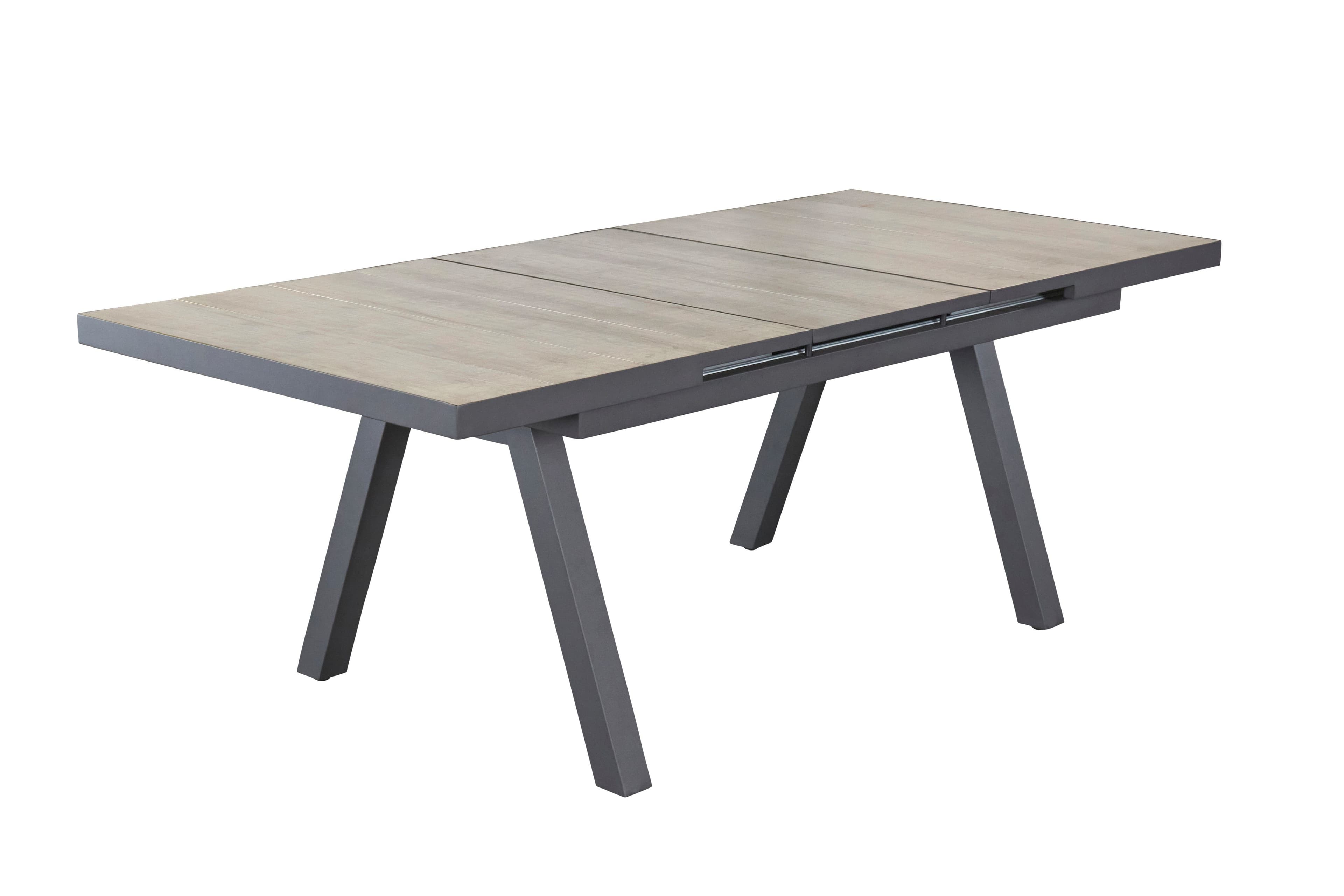 LC Garden Gartentisch 160/210x100cm Aluminium Ausziehtisch - Bild 2