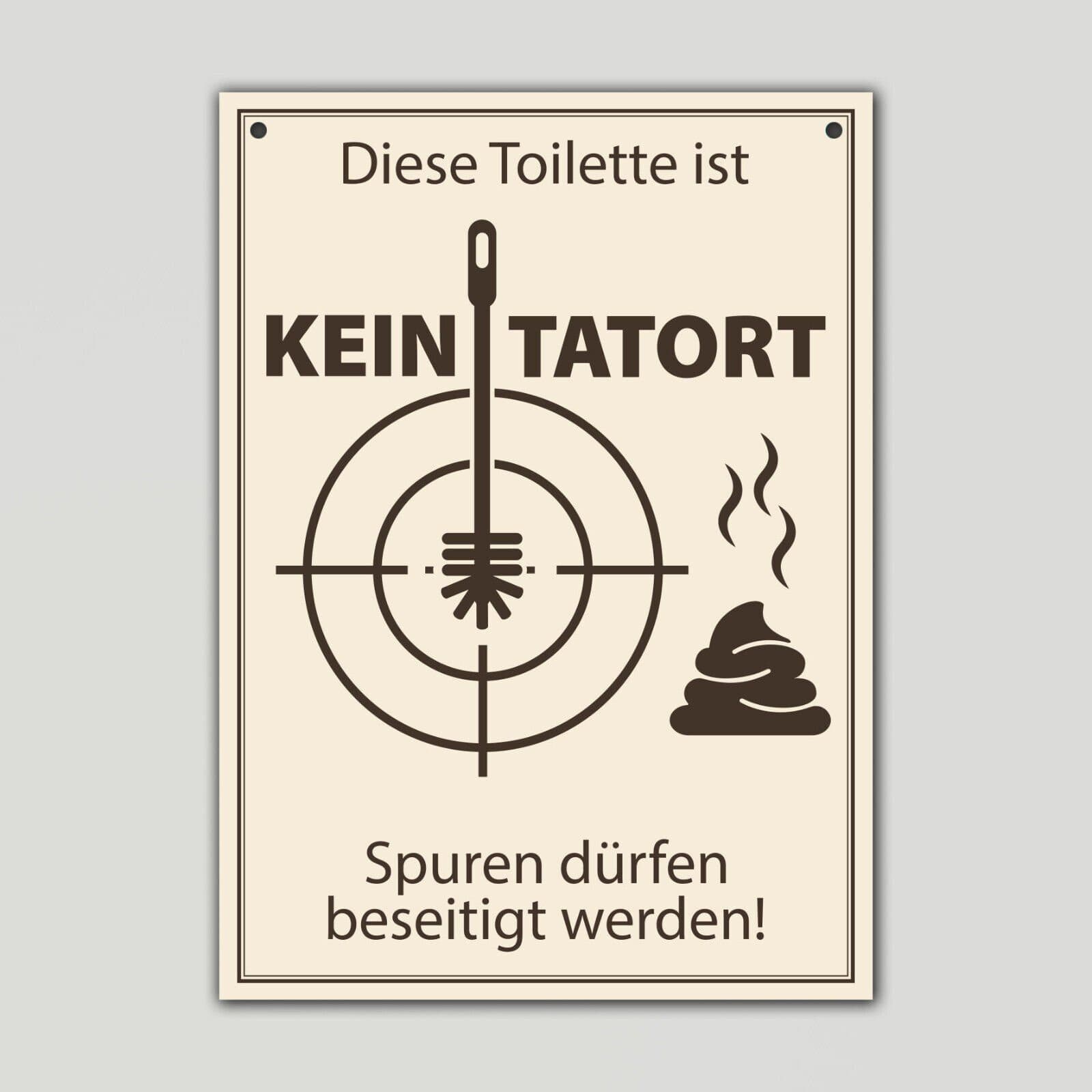 Clever-Kauf-24 Metallbild WC Schild Humorvoll Alu Dibond - Bild 2