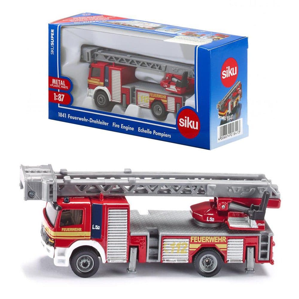 SIEPER Modellauto siku Mercedes-Benz Atego Feuerwehrdrehleiter 1:87 Rot - Bild 2
