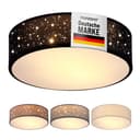 monzana Deckenleuchte Sternenhimmel Stoffschirm E27 Modern Schwarz Bild 2