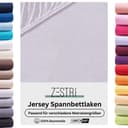 Zestri Spannbettlaken Jersey für normale Matratzen, Boxspringbett, Wasserbett & Topper Bild 2