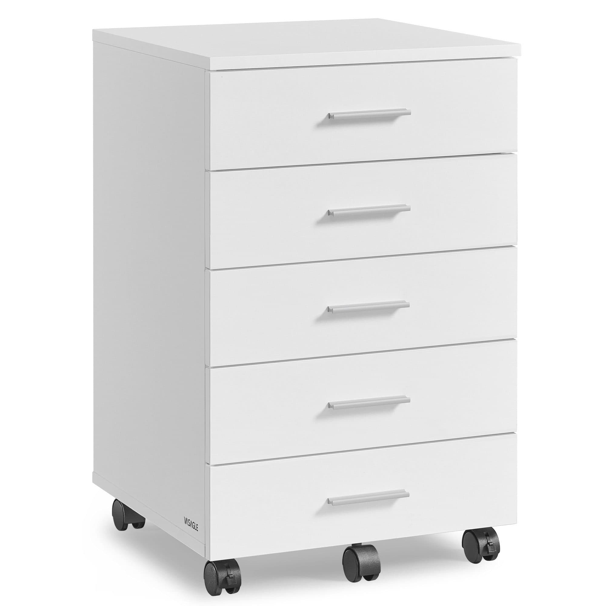 VASAGLE Rollcontainer mit 5 Schubladen und Rollen - Bild 2