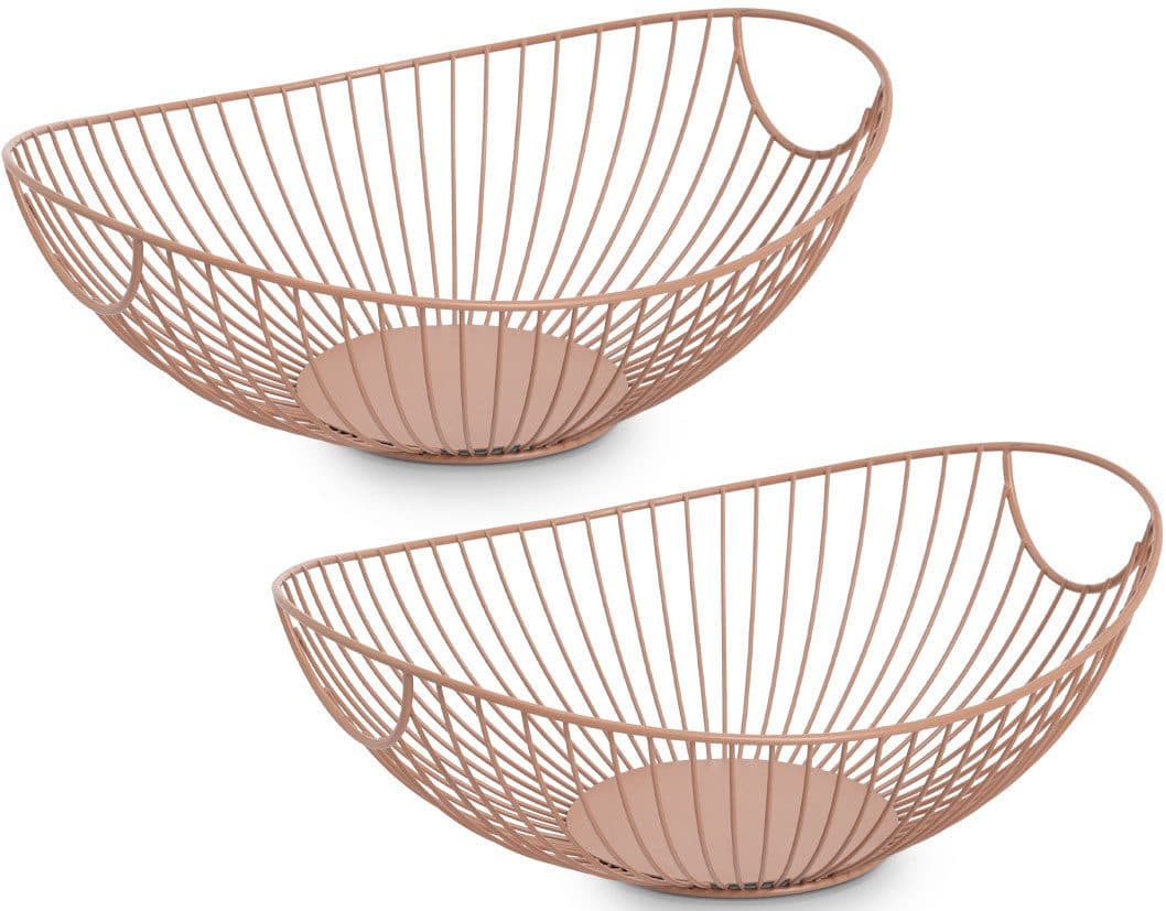 Aufbewahrungskorb ZELLER PRESENT Metall Mocca 2er Set