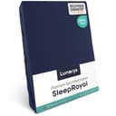 Lunarys SleepRoyal Spannbettlaken Jersey-Elasthan Dunkelblau 90x200 cm Bild 2