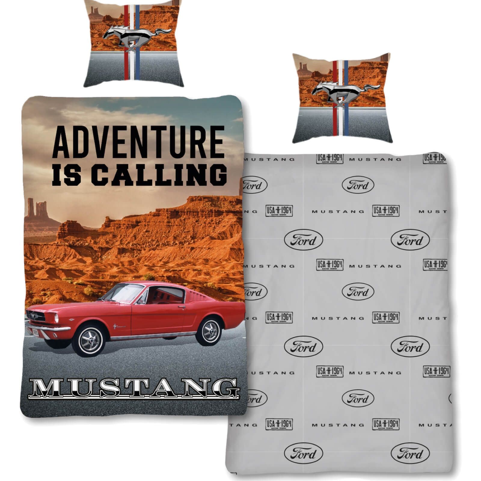 SkyBrands Bettwäsche Ford Mustang Canyon Adventure, 2-teilig, Wendoptik - Bild 2