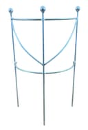 Hirsch Terracotta Halbrunder Staudenhalter aus Metall verzinkt Bild 2
