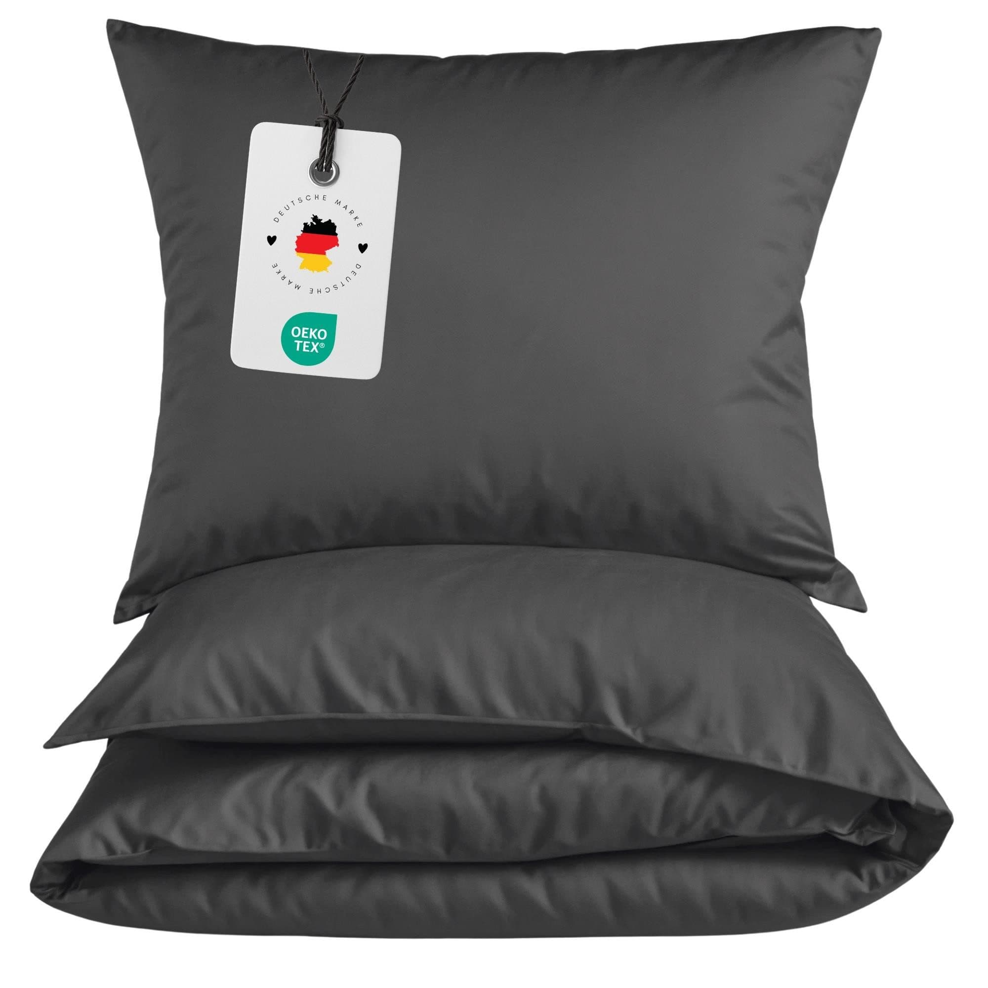 Carpe Sonno Mikrofaser Bettwäsche 3-teilig Anthrazit Oeko-Tex - Bild 2