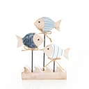 Logbuch-Verlag Dekofigur Maritime Dekoration Fische Figur aus Holz Bild 2