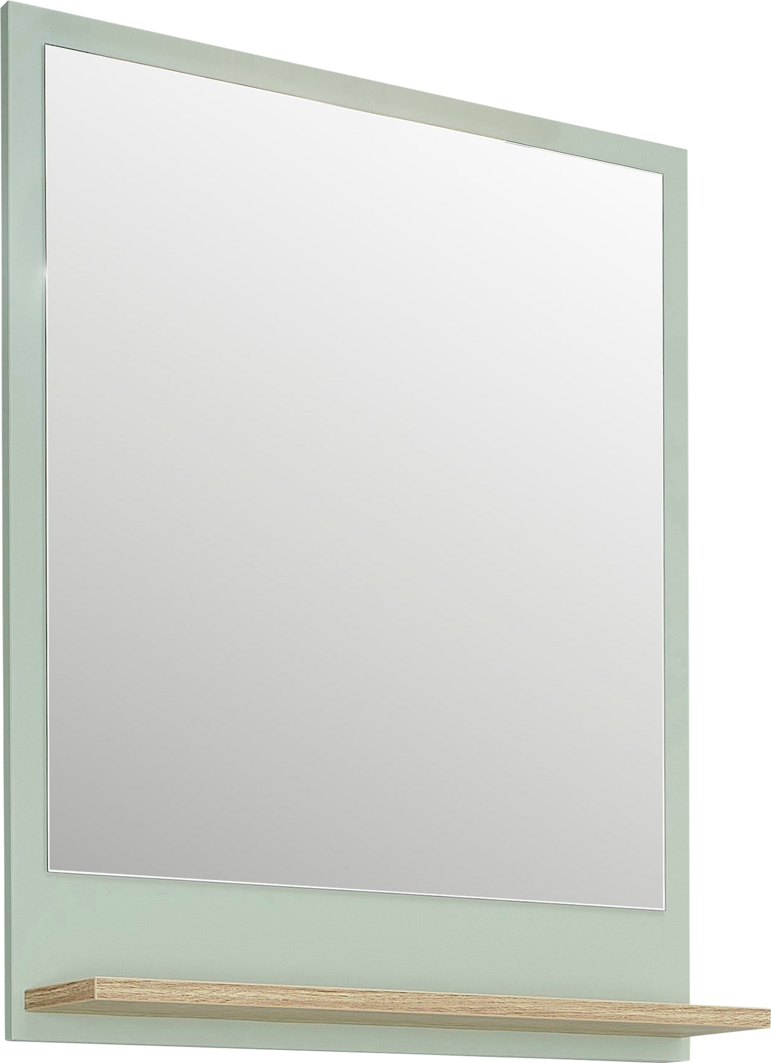 Badspiegel SAPHIR Quickset 963 Spiegel mit Ablage 60 cm breit, 74,5 cm hoch, Riviera Eiche/Salbei Nachbildung - Bild 2