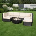 Mucola Gartenlounge-Set Polyrattan Outdoor Lounge Bild 2