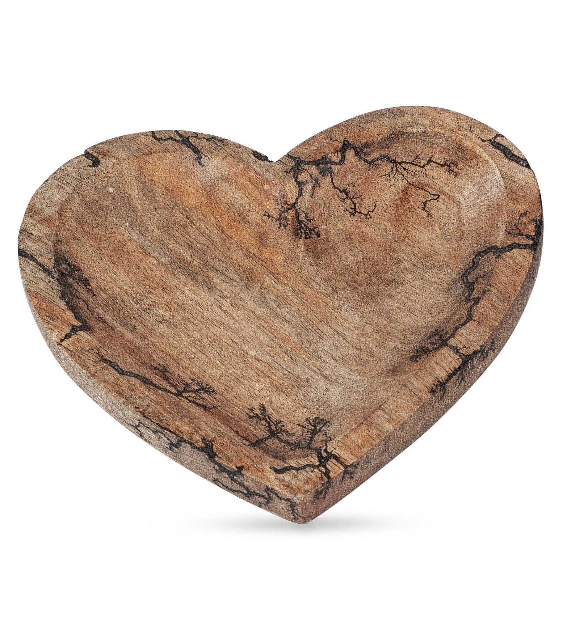 formano Dekoobjekt Herzschale 26 cm Mangoholz
