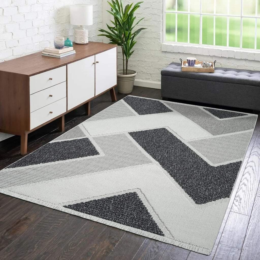 Teppich CARPET CITY "LINDO 8877" Fransen Boho-Stil 200x290cm - Bild 2