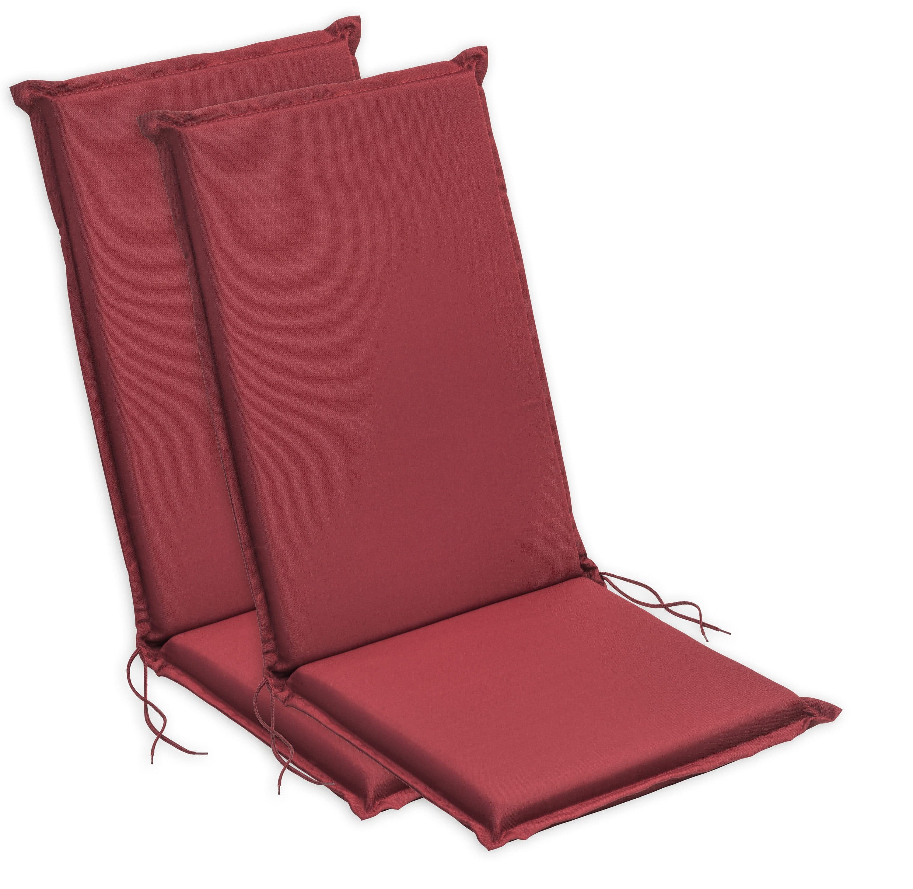sleepling Hochlehnerauflage Rot 2er-Set Polster für Gartenmöbel - Bild 2