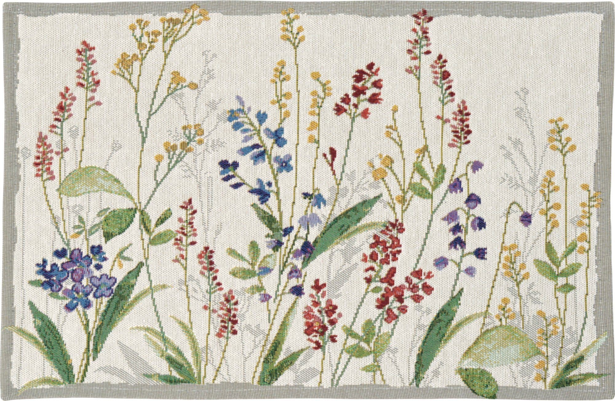 sander table + home Tischset "Flower Meadow" 2er-Pack Blumen Gobelin Bunt - Bild 2