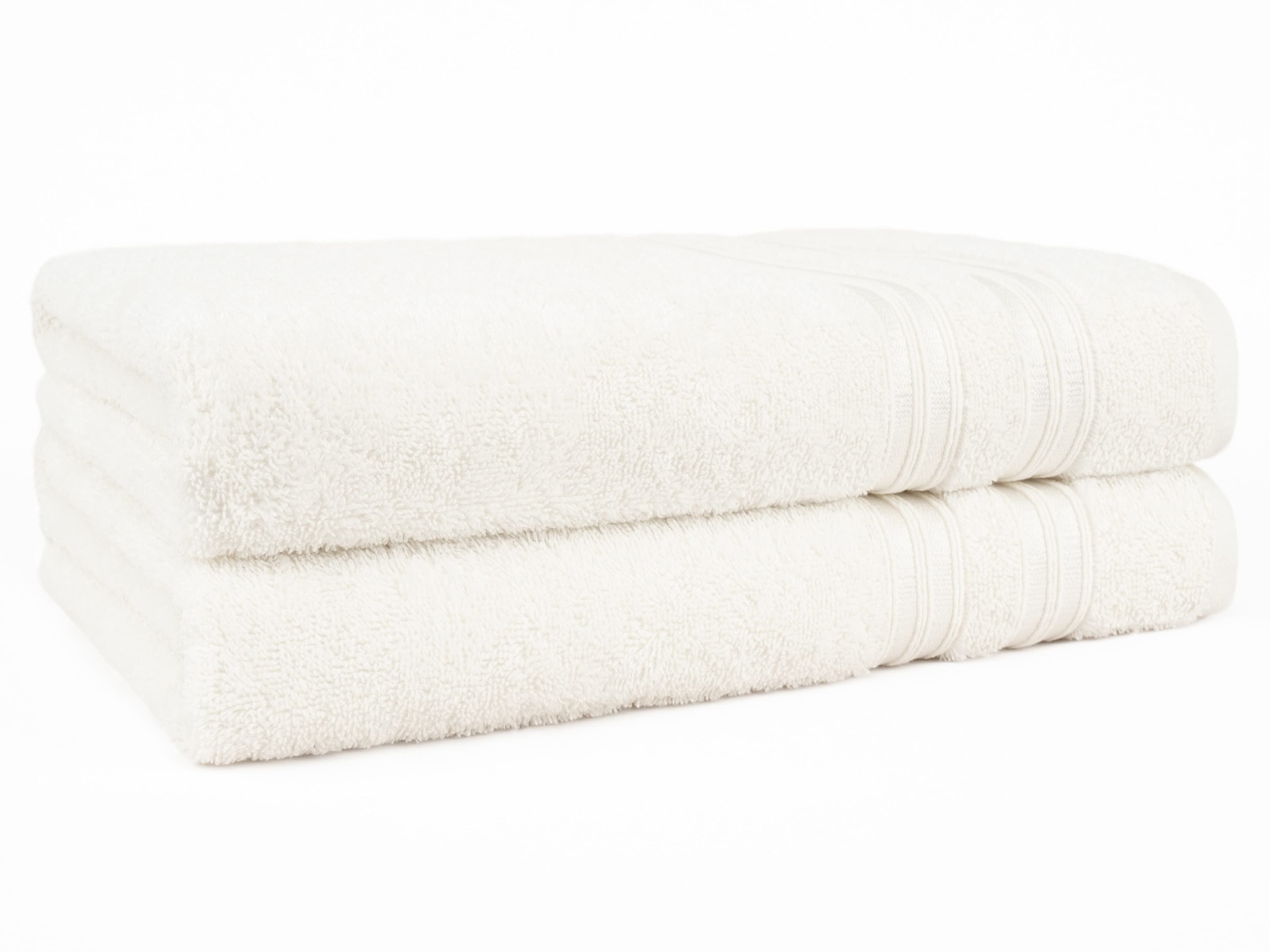 Hammetex 2er Set Duschtücher Beige 100% Baumwolle Frottier - Bild 2