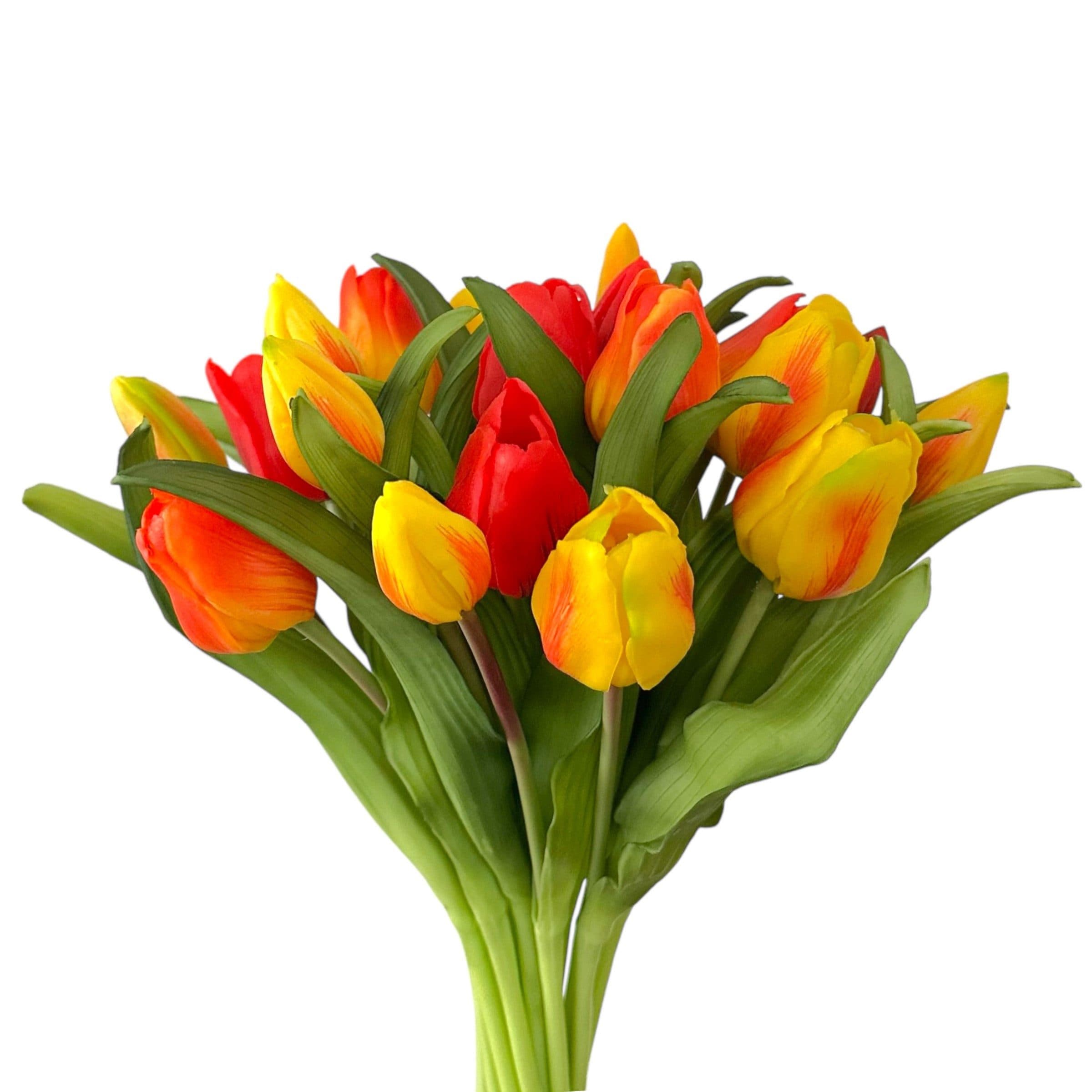 Künstlicher Tulpenstrauß 32cm Gelb-Rot naninoa GmbH - Bild 2