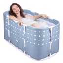 Rutaqian Faltbare Badewanne Grau PVC Tragbar Bild 2
